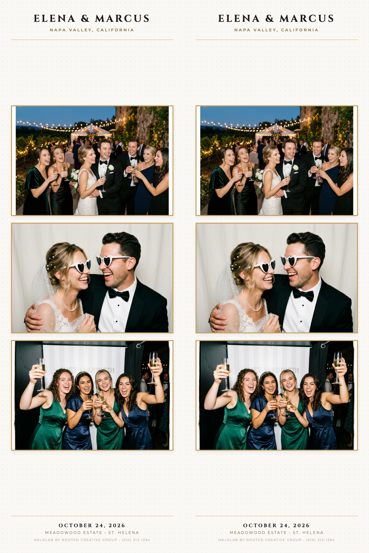 Wedding Photo Strip Sample