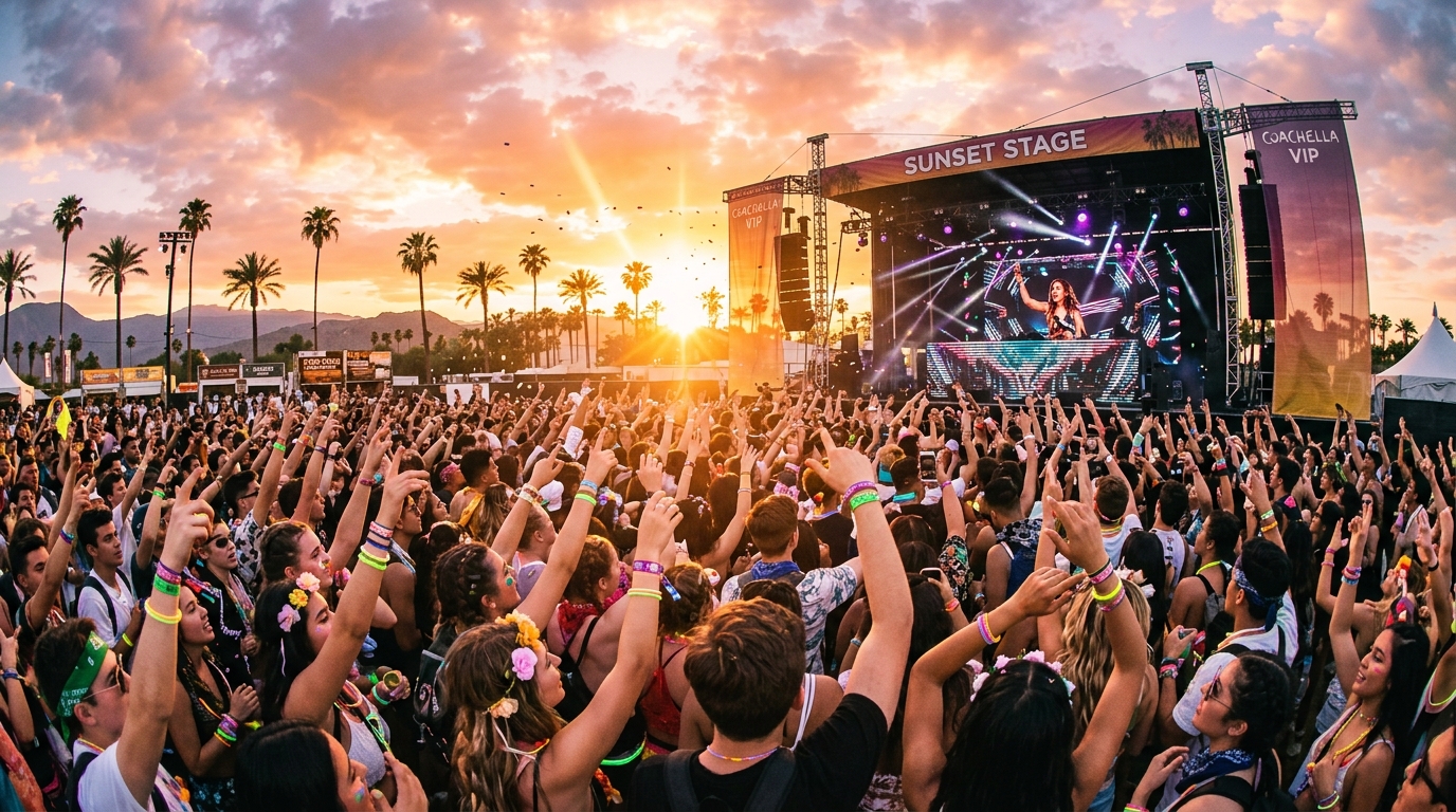 Golden Hour Sunset Main Stage at SerinaFest 2026